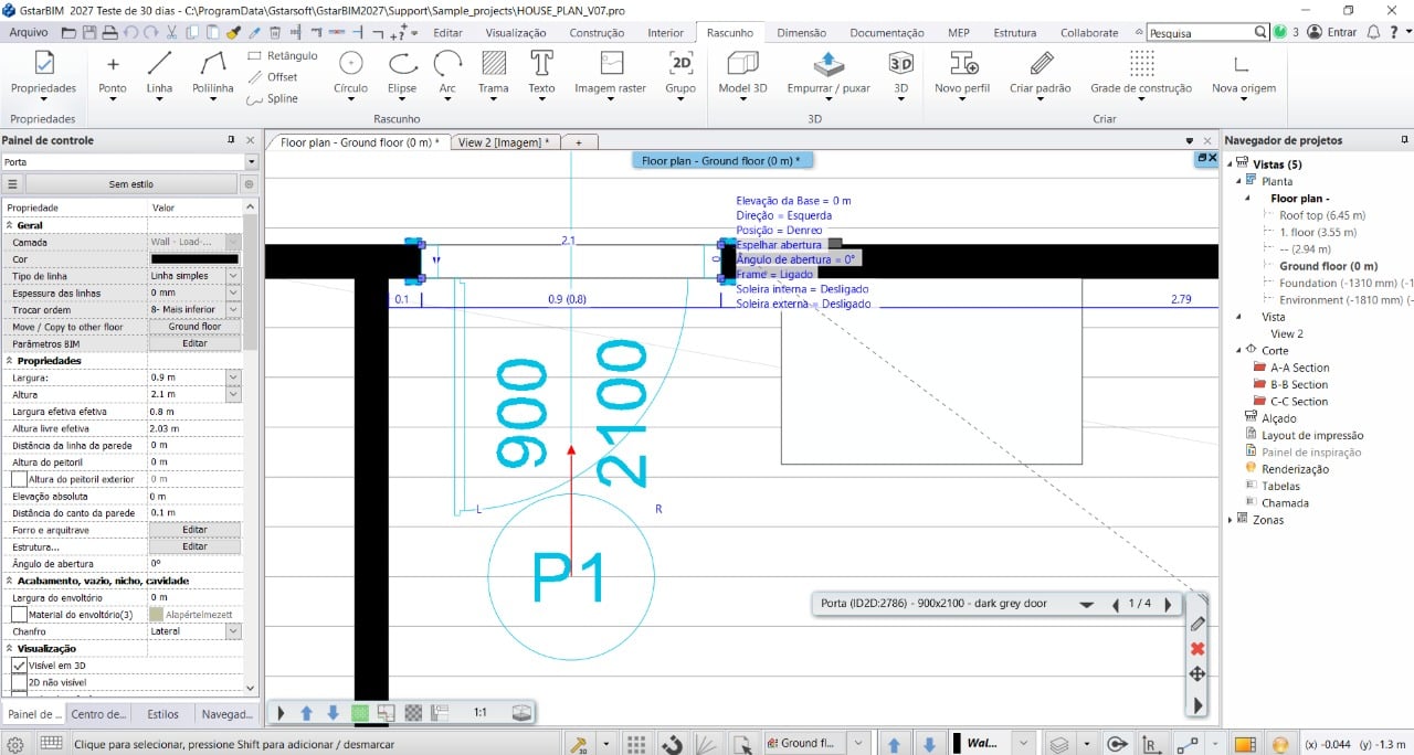 Google Sheets spreadsheet showing project planning with timeline bars and data displays including numbers 900 and 2100 with P1 label